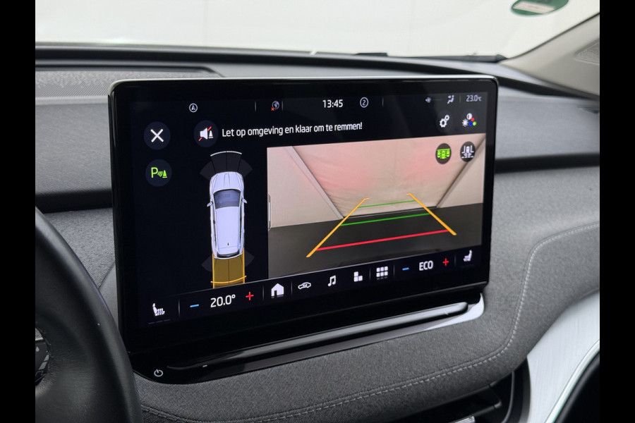 Škoda ENYAQ iV 180PK SOH 91% 3-Zone Ecc Camera Navi Ecc Stoel+Stuurverwarming Android Auto Apple Carplay 60 P-Assist Cruise Control Privacy Glas Lmv 20" Isofix Lane Assist Keyless advanced 1e Eigenaar Origineel Nederlandse Auto