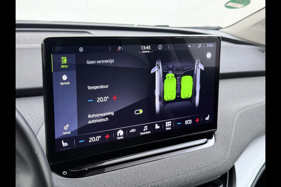 Škoda ENYAQ iV 180PK SOH 91% 3-Zone Ecc Camera Navi Ecc Stoel+Stuurverwarming Android Auto Apple Carplay 60 P-Assist Cruise Control Privacy Glas Lmv 20" Isofix Lane Assist Keyless advanced 1e Eigenaar Origineel Nederlandse Auto