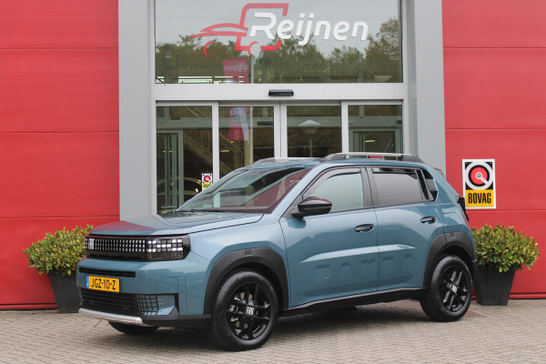 Fiat Grande Panda 1.2 Hybrid 110PK ICON STYLE | APPLE CARPLAY/ANDROID AUTO | CRUISE CONTROL | PARKEERSENSOREN ACHTER | LED KOPLAMPEN | LICHTMETALEN VELGEN 16" | DAB+ RADIO | EXTRA GETINTE ACHTERRUITEN || ELEKTRISCHE RAMEN VOOR / ACHTER | CENTRALEVERGRENDELING  MET AFSTANDBEDIENING | WIND GELEIDERS OP DE RAMEN RONDOM | DAKRAILS |