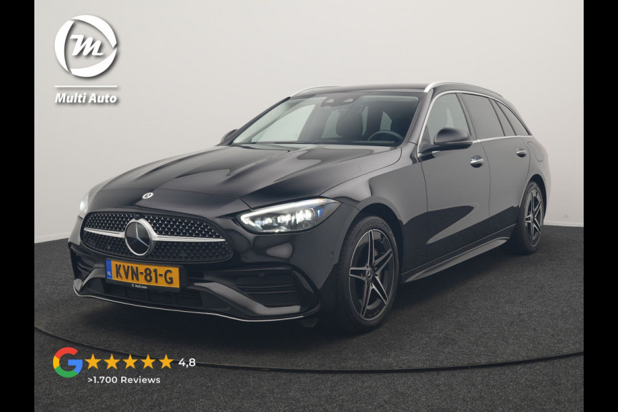 Mercedes-Benz C-Klasse Estate 300 e AMG Line PHEV 313pk Dealer O.H | Trekhaak Af Fabriek | Adaptive Cruise | Camera | Digital Light | Alcantara Sportstoelen Memory & Verwarmd | Keyless | Sfeerverlichting | Apple Carplay | Blis | DAB | 18"L.M | Plug In Hybrid