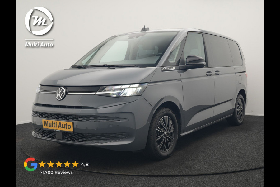Volkswagen Multivan 1.4 eHybrid Bulli 7 Zits PHEV 218pk Dealer O.H | Trekhaak Af Fabriek | Adaptive Cruise | Camera | Sportstoelen & Stuur Verwarmd | Apple Carplay | BLIS | Navigatie | Virtual | DAB | 17"L.M | Plug In Hybrid |