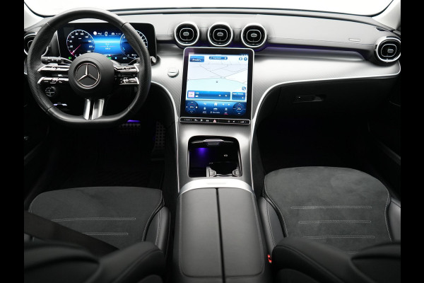 Mercedes-Benz C-Klasse Estate 300 e AMG Line PHEV 313pk Dealer O.H | Trekhaak Af Fabriek | Adaptive Cruise | Camera | Digital Light | Alcantara Sportstoelen Memory & Verwarmd | Keyless | Sfeerverlichting | Apple Carplay | Blis | DAB | 18"L.M | Plug In Hybrid
