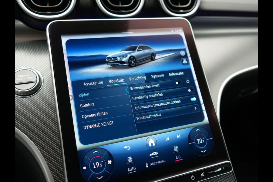 Mercedes-Benz C-Klasse Estate 300 e AMG Line PHEV 313pk Dealer O.H | Trekhaak Af Fabriek | Adaptive Cruise | Camera | Digital Light | Alcantara Sportstoelen Memory & Verwarmd | Keyless | Sfeerverlichting | Apple Carplay | Blis | DAB | 18"L.M | Plug In Hybrid
