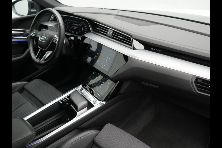 Audi e-tron Sportback 55 quattro S Line 95 kWh SOH 93,3% 408pk Dealer O.H | Trekhaak Afn. | Adaptive Cruise | Camera | Bang & Olufsen | Alcantara Sportstoelen Memory & Verwarmd | Keyless | Apple Carplay | BLIS | Navigatie | Virtual | DAB | 21"L.M |