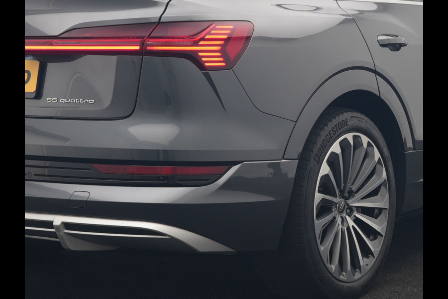 Audi e-tron Sportback 55 quattro S Line 95 kWh SOH 93,3% 408pk Dealer O.H | Trekhaak Afn. | Adaptive Cruise | Camera | Bang & Olufsen | Alcantara Sportstoelen Memory & Verwarmd | Keyless | Apple Carplay | BLIS | Navigatie | Virtual | DAB | 21"L.M |
