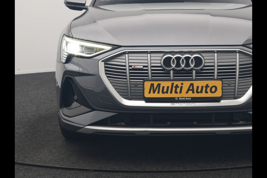 Audi e-tron Sportback 55 quattro S Line 95 kWh SOH 93,3% 408pk Dealer O.H | Trekhaak Afn. | Adaptive Cruise | Camera | Bang & Olufsen | Alcantara Sportstoelen Memory & Verwarmd | Keyless | Apple Carplay | BLIS | Navigatie | Virtual | DAB | 21"L.M |