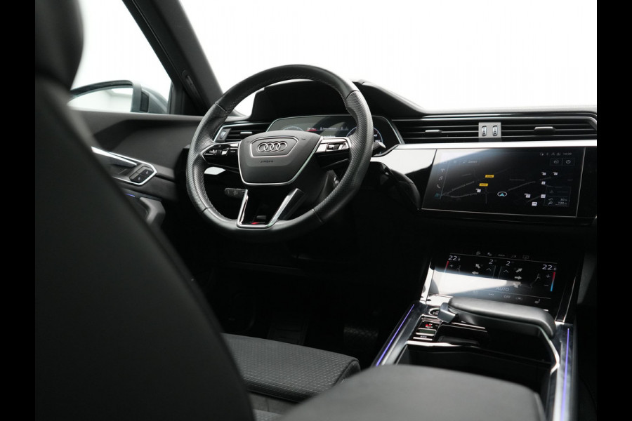 Audi e-tron Sportback 55 quattro S Line 95 kWh SOH 93,3% 408pk Dealer O.H | Trekhaak Afn. | Adaptive Cruise | Camera | Bang & Olufsen | Alcantara Sportstoelen Memory & Verwarmd | Keyless | Apple Carplay | BLIS | Navigatie | Virtual | DAB | 21"L.M |