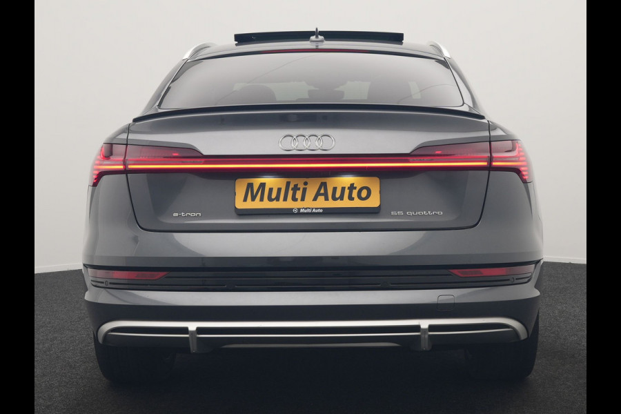 Audi e-tron Sportback 55 quattro S Line 95 kWh SOH 93,3% 408pk Dealer O.H | Trekhaak Afn. | Adaptive Cruise | Camera | Bang & Olufsen | Alcantara Sportstoelen Memory & Verwarmd | Keyless | Apple Carplay | BLIS | Navigatie | Virtual | DAB | 21"L.M |