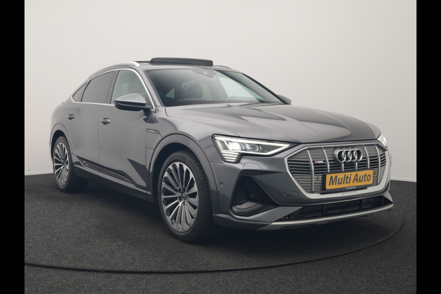 Audi e-tron Sportback 55 quattro S Line 95 kWh SOH 93,3% 408pk Dealer O.H | Trekhaak Afn. | Adaptive Cruise | Camera | Bang & Olufsen | Alcantara Sportstoelen Memory & Verwarmd | Keyless | Apple Carplay | BLIS | Navigatie | Virtual | DAB | 21"L.M |
