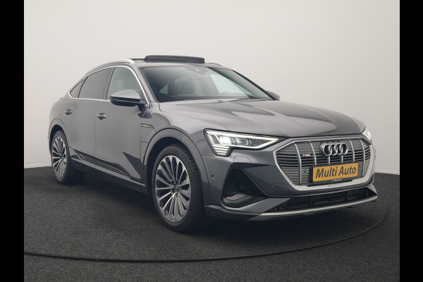 Audi e-tron Sportback 55 quattro S Line 95 kWh SOH 93,3% 408pk Dealer O.H | Trekhaak Afn. | Adaptive Cruise | Camera | Bang & Olufsen | Alcantara Sportstoelen Memory & Verwarmd | Keyless | Apple Carplay | BLIS | Navigatie | Virtual | DAB | 21"L.M |