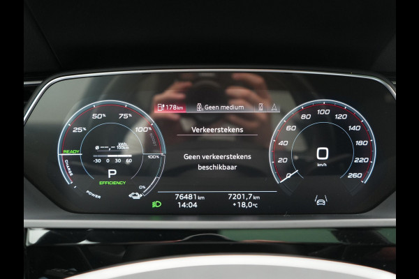 Audi e-tron Sportback 55 quattro S Line 95 kWh SOH 93,3% 408pk Dealer O.H | Trekhaak Afn. | Adaptive Cruise | Camera | Bang & Olufsen | Alcantara Sportstoelen Memory & Verwarmd | Keyless | Apple Carplay | BLIS | Navigatie | Virtual | DAB | 21"L.M |