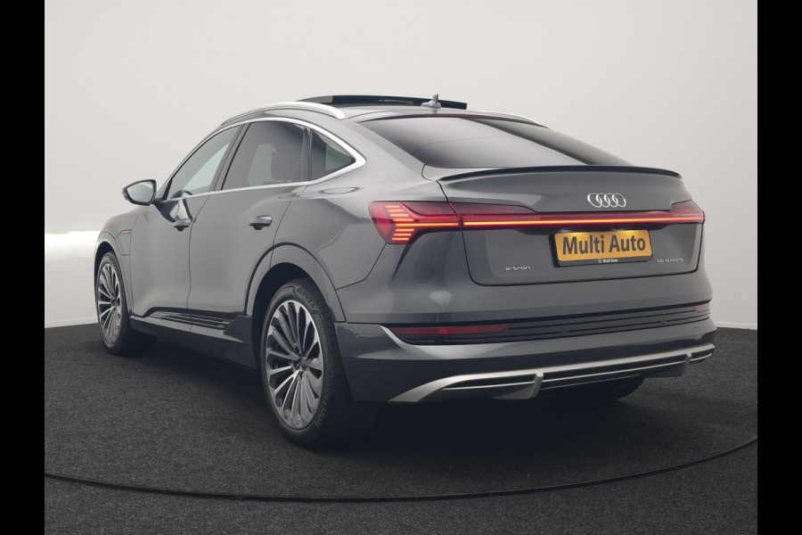 Audi e-tron Sportback 55 quattro S Line 95 kWh SOH 93,3% 408pk Dealer O.H | Trekhaak Afn. | Adaptive Cruise | Camera | Bang & Olufsen | Alcantara Sportstoelen Memory & Verwarmd | Keyless | Apple Carplay | BLIS | Navigatie | Virtual | DAB | 21"L.M |