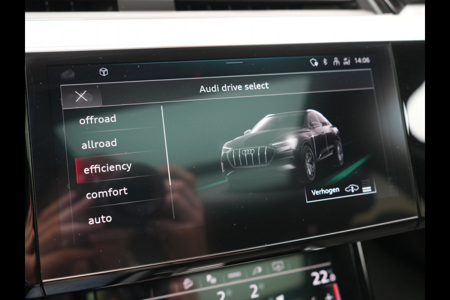 Audi e-tron Sportback 55 quattro S Line 95 kWh SOH 93,3% 408pk Dealer O.H | Trekhaak Afn. | Adaptive Cruise | Camera | Bang & Olufsen | Alcantara Sportstoelen Memory & Verwarmd | Keyless | Apple Carplay | BLIS | Navigatie | Virtual | DAB | 21"L.M |