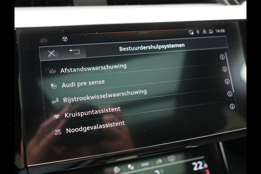 Audi e-tron Sportback 55 quattro S Line 95 kWh SOH 93,3% 408pk Dealer O.H | Trekhaak Afn. | Adaptive Cruise | Camera | Bang & Olufsen | Alcantara Sportstoelen Memory & Verwarmd | Keyless | Apple Carplay | BLIS | Navigatie | Virtual | DAB | 21"L.M |