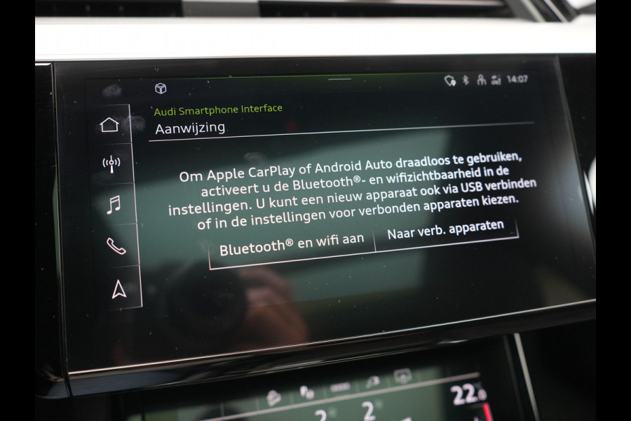 Audi e-tron Sportback 55 quattro S Line 95 kWh SOH 93,3% 408pk Dealer O.H | Trekhaak Afn. | Adaptive Cruise | Camera | Bang & Olufsen | Alcantara Sportstoelen Memory & Verwarmd | Keyless | Apple Carplay | BLIS | Navigatie | Virtual | DAB | 21"L.M |