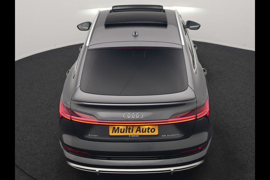 Audi e-tron Sportback 55 quattro S Line 95 kWh SOH 93,3% 408pk Dealer O.H | Trekhaak Afn. | Adaptive Cruise | Camera | Bang & Olufsen | Alcantara Sportstoelen Memory & Verwarmd | Keyless | Apple Carplay | BLIS | Navigatie | Virtual | DAB | 21"L.M |