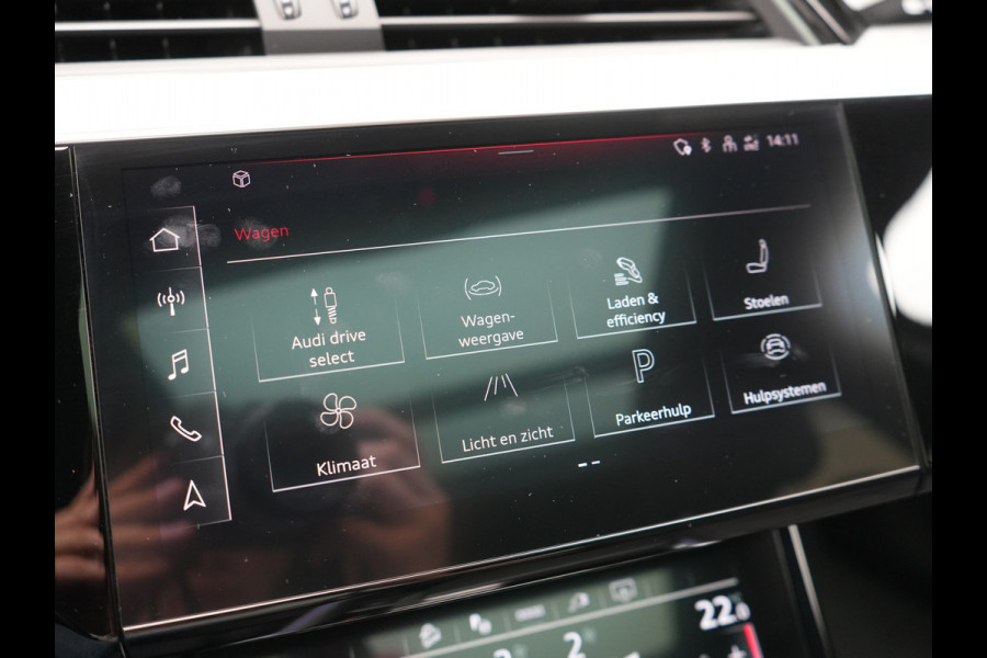 Audi e-tron Sportback 55 quattro S Line 95 kWh SOH 93,3% 408pk Dealer O.H | Trekhaak Afn. | Adaptive Cruise | Camera | Bang & Olufsen | Alcantara Sportstoelen Memory & Verwarmd | Keyless | Apple Carplay | BLIS | Navigatie | Virtual | DAB | 21"L.M |