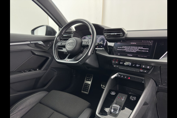 Audi A3 Limousine 35 TFSI S-Line-Edition MHEV (INCL-BTW)  Aut. *LEATHER-FABRIC | MATRIX-LED | HEATED-SPORTSEATS | CRUISE | CAMERA | DIGI-COCKPIT | NAVI-FULLMAP | PRIVACY-GLASS | AMBIENTLIGHT | ECC | PDC | DAB | 18''ALU*