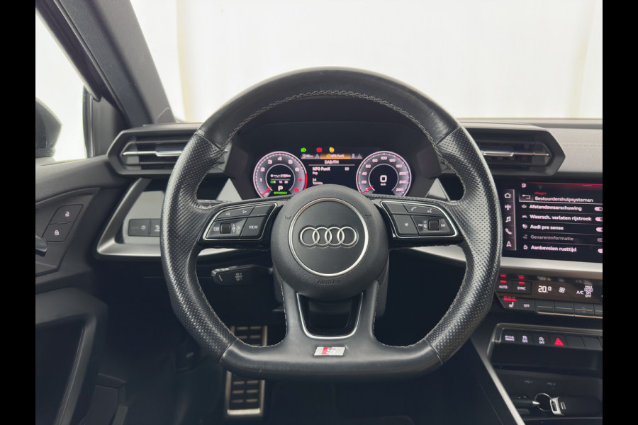 Audi A3 Limousine 35 TFSI S-Line-Edition MHEV (INCL-BTW)  Aut. *LEATHER-FABRIC | MATRIX-LED | HEATED-SPORTSEATS | CRUISE | CAMERA | DIGI-COCKPIT | NAVI-FULLMAP | PRIVACY-GLASS | AMBIENTLIGHT | ECC | PDC | DAB | 18''ALU*