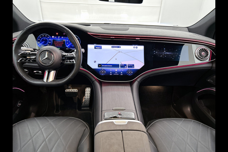 Mercedes-Benz EQS SUV 450 4MATIC AMG Line 118 kWh Mbux hyperscreen klasse 3 en 5 alarm | Panorama Schuif-Kanteldak. Inclusief 24 maanden Mercedes-Benz Certified garantie voor Europa.
