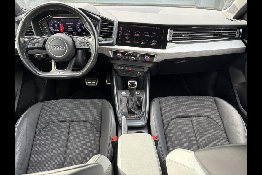 Audi A1 Sportback 40 TFSI Pro Line S ✓Virtual Cockpit✓Camera✓Carplay✓Leder✓265pk✓Automaat✓Keyless✓Clima✓Cruise✓Pdc V+A✓17'' Lm velgen✓N.A.P✓Apk tot 03-2028
