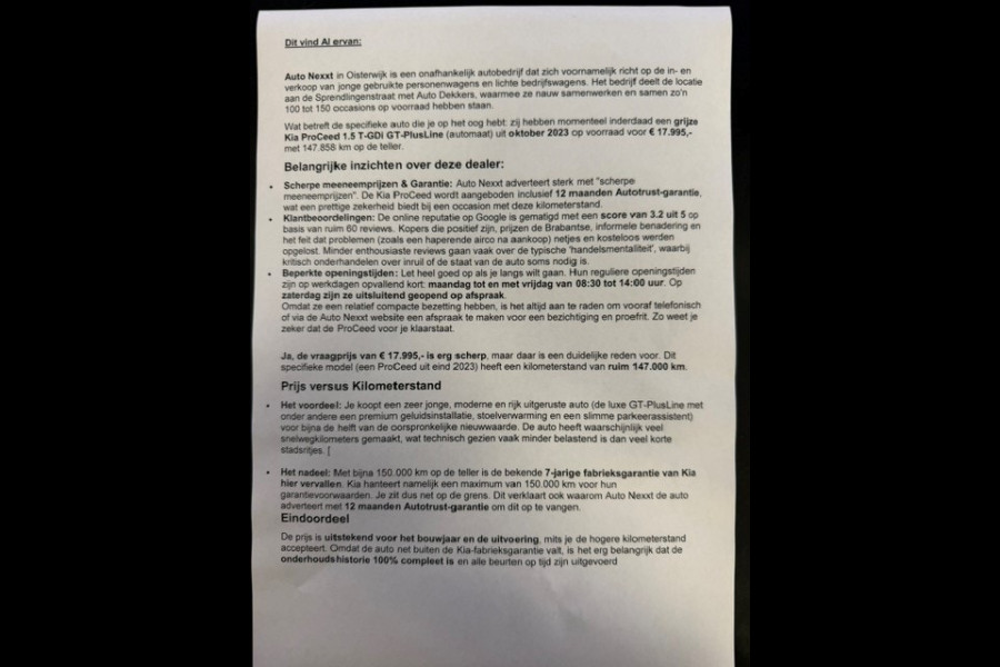 Kia ProCeed 1.5 T-GDi GT-PlusLine 12 maanden Garantie AUT I NAV I PDC I TREKHAAK I LEDRE / ALCANTARA INTERIEUR I 1e EIGENAAR I COMPLETE ONDERHOUDSHISTORIE 12 MAANDEN AUTOTRUST GARANTIE