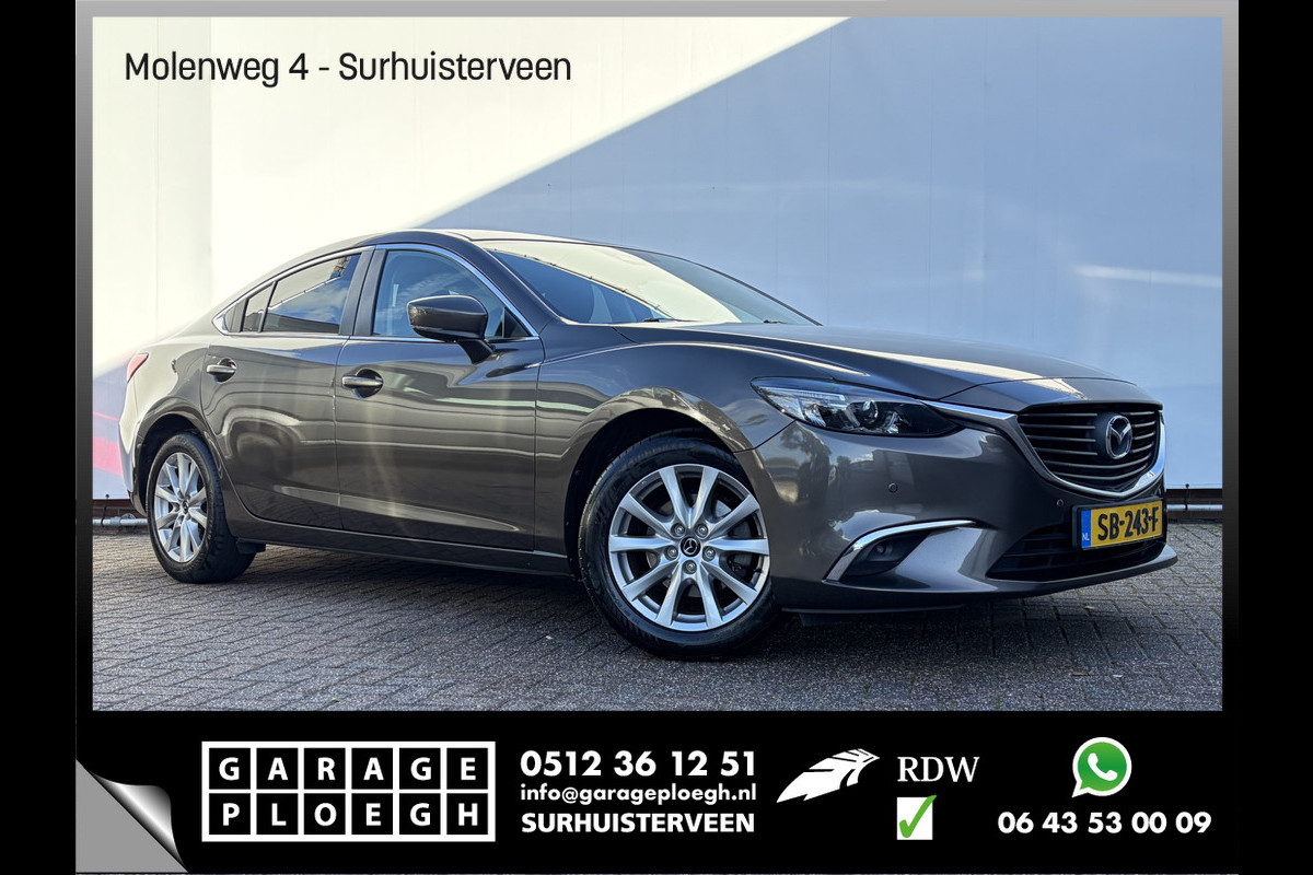 Mazda 6 2.0 SkyActiv-G 165 Skylease+ Trekhaak Cruise Carplay Stoelverwarming Navi Blis