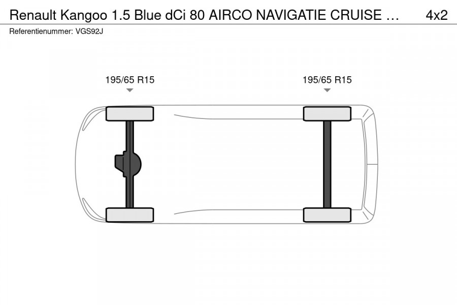 Renault Kangoo 1.5 Blue dCi 80 AIRCO NAVIGATIE CRUISE CONTROL SCHUIFDEUR