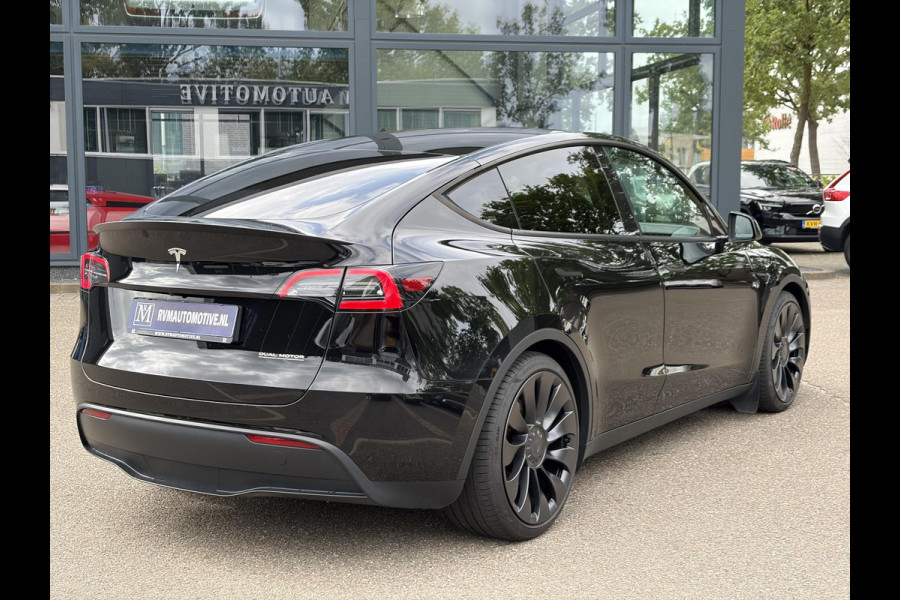 Tesla Model Y Performance AWD 75 kWh VAN 41.900:,- VOOR:39.877,- UW HERFSTVOORDEEL: 2.023,- | SOH 92% RIJKLAAR GELEVERD | TESLA FABRIEKSGARANTIE TOT 5-2027 OF 80.000 | TESLA GARANTIE ACCU + AANDRIJFLIJN T/M 05-2031/ 192.000KM|