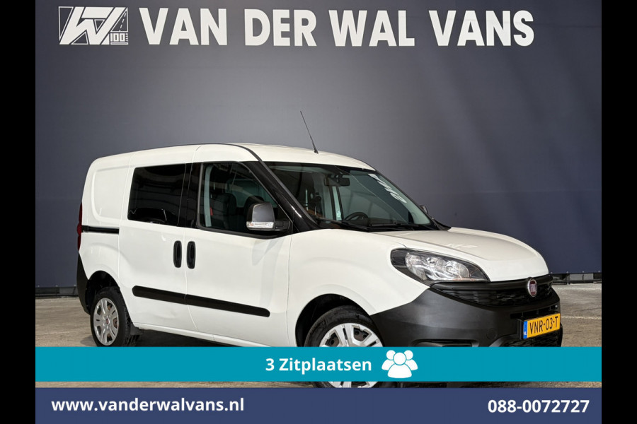 Fiat Doblò Cargo 1.6 MJ 90pk L1H1 Euro6 Airco | 3-Zits | Navigatie | Apple Carplay | Android Auto Zijdeur, Parkeersensoren, Bijrijdersbank