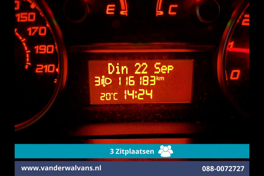 Fiat Doblò Cargo 1.6 MJ 90pk L1H1 Euro6 Airco | 3-Zits | Navigatie | Apple Carplay | Android Auto Zijdeur, Parkeersensoren, Bijrijdersbank