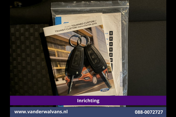 Ford Transit Custom 2.0 TDCI 130pk L2H1 inrichting Euro6 Airco | Camera | LED | 2800kg Trekhaak | Omvormer | Apple Carplay Cruisecontrol, Android Auto, Verwarmde Voorruit, Parkeersensoren, Bijrijdersbank