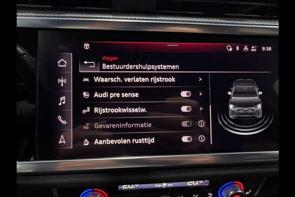 Audi Q3 Sportback 45 TFSI e 3X S-LINE 20" NAVI/V-COCKPIT/SFEERVERL/CARPLAY/ADAPT-CRUISE/DAB/CAM///