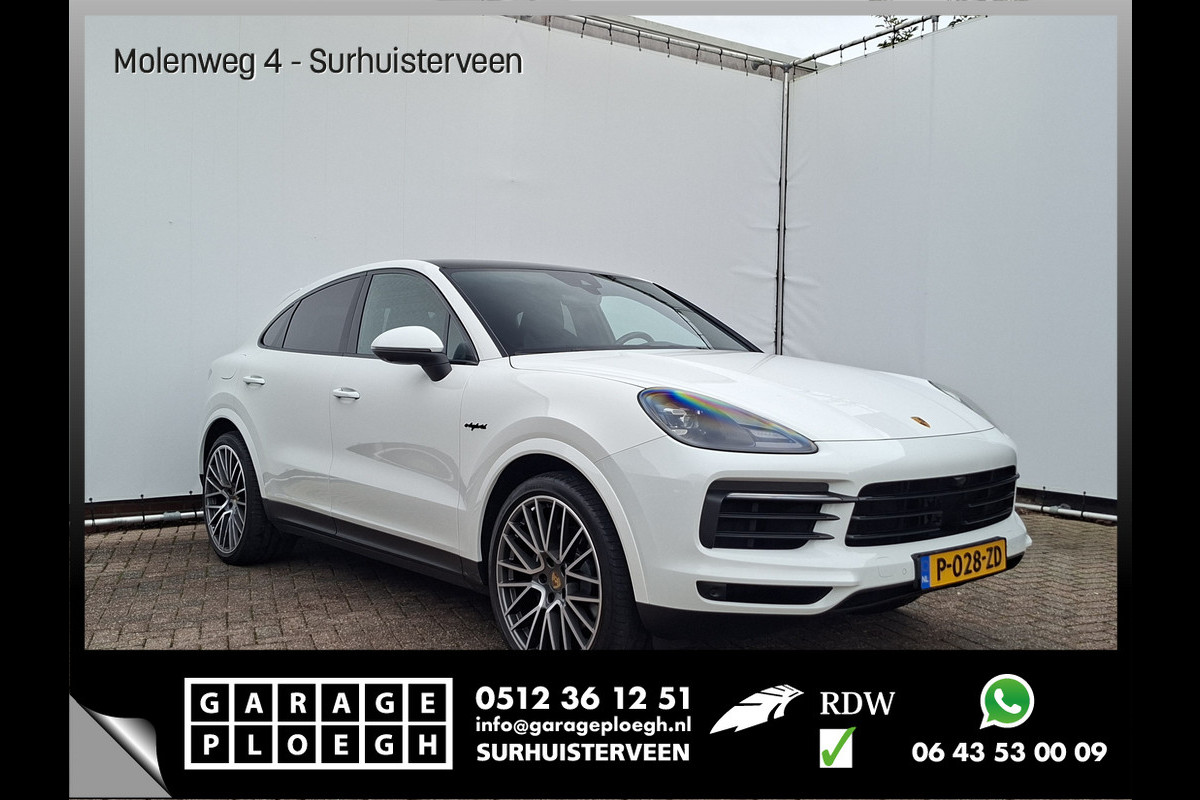 Porsche Cayenne Coupé 3.0 E-Hybrid Pano Trekhaak(3500) 360° Adapt.Cruise Memory Leder