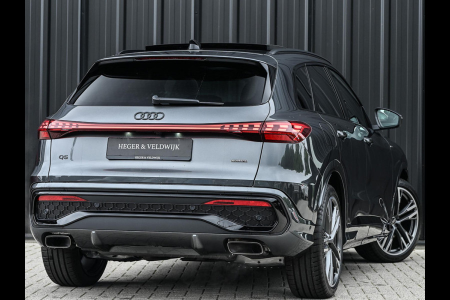 Audi Q5 E-Hybrid quattro 270KW S edition Competition | Panoramadak | 5 Jr Garantie | Luchtvering | B&O | 360 Camera | Adaptive Cruise | Memory Seat | Ambiance Interieur | Stoelverwarming V+A | Stuurverwarming | Trekhaak |
