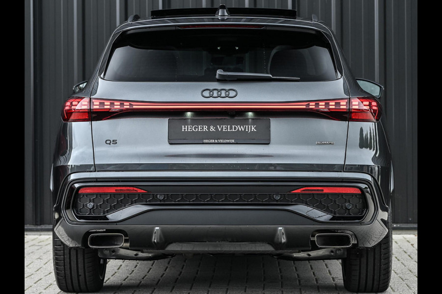 Audi Q5 E-Hybrid quattro 270KW S edition Competition | Panoramadak | 5 Jr Garantie | Luchtvering | B&O | 360 Camera | Adaptive Cruise | Memory Seat | Ambiance Interieur | Stoelverwarming V+A | Stuurverwarming | Trekhaak |