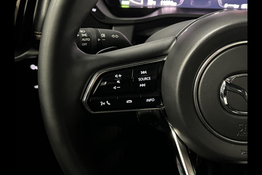 Mazda CX-80 2.5 e-SkyActiv PHEV Homura Plus 7 persoons | Open dak | Adapt. Cruise | Stoelventilatie | Stuur-/Stoelverwarming | 360 camera | Head-up | Carplay | Bose sound | Memory