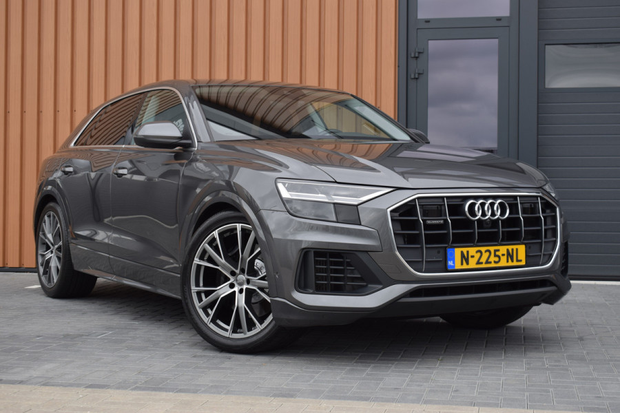 Audi Q8 55 TFSI e Quattro | Luchtvering | Trekhaak | B&O | Leer | 360 camera | 22"