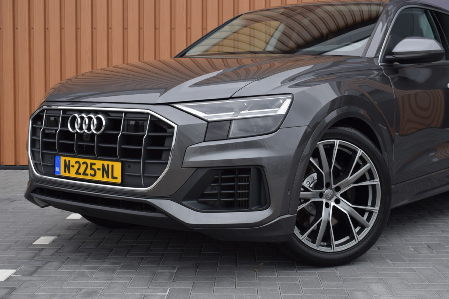 Audi Q8 55 TFSI e Quattro | Luchtvering | Trekhaak | B&O | Leer | 360 camera | 22"