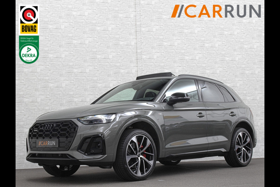 Audi Q5 55 367pk Competition #RS-Leder | ACC | Panorama | Lane Assist | 21" | Sfeerverlichting | Camera | Carplay | Stuurwielverwarming | Black Optic | Draadloos laden | Sportstoelen | 91000,= Nw.Pr. | 10-2024 | 23dkm! | Fabr. Garantie.