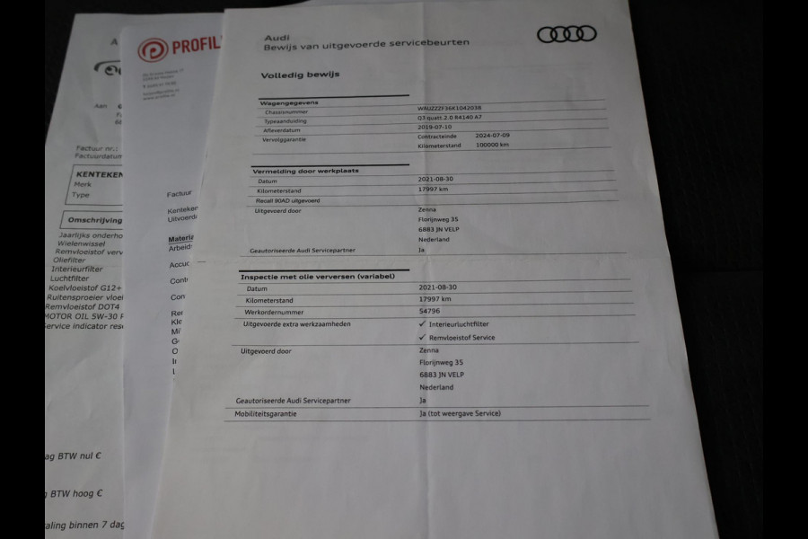 Audi Q3 40 TFSI 190 PK QUATTRO 3X S-LINE + TREKHAAK | ADAPTIVE CRUISE | VIRTUAL COCKPIT | STOELVERW.