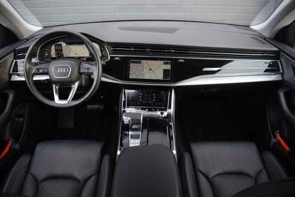 Audi Q8 55 TFSI e Quattro | Luchtvering | Trekhaak | B&O | Leer | 360 camera | 22"