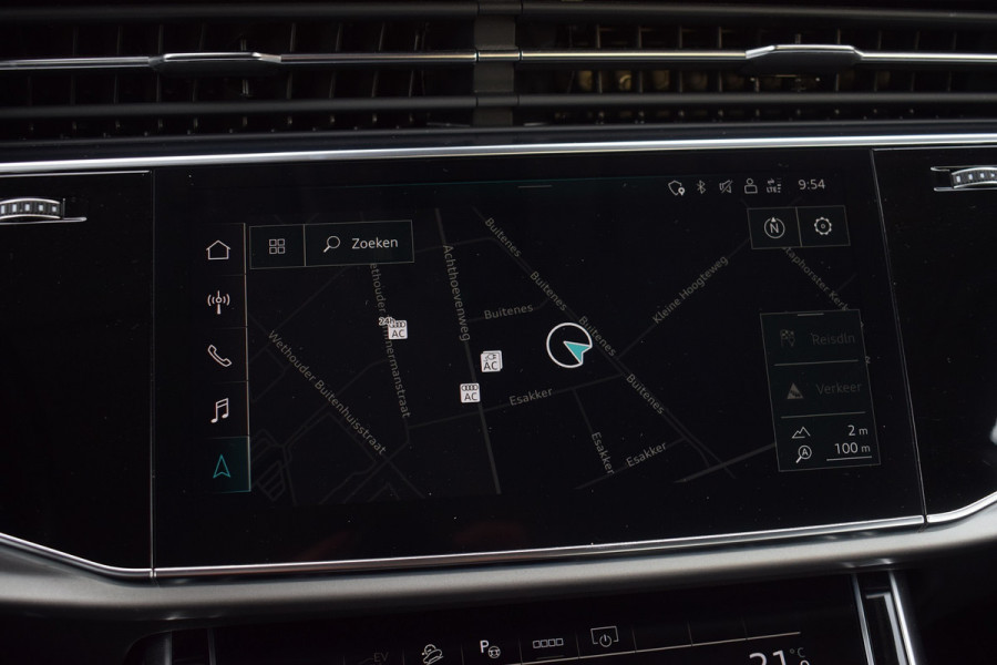 Audi Q8 55 TFSI e Quattro | Luchtvering | Trekhaak | B&O | Leer | 360 camera | 22"