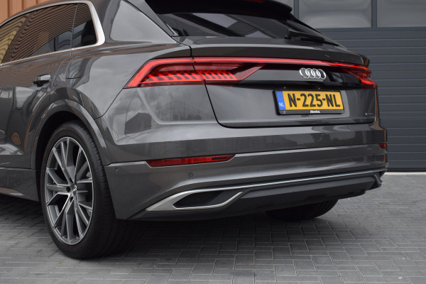 Audi Q8 55 TFSI e Quattro | Luchtvering | Trekhaak | B&O | Leer | 360 camera | 22"