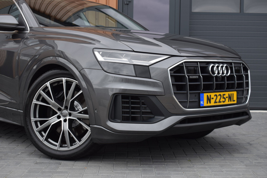 Audi Q8 55 TFSI e Quattro | Luchtvering | Trekhaak | B&O | Leer | 360 camera | 22"