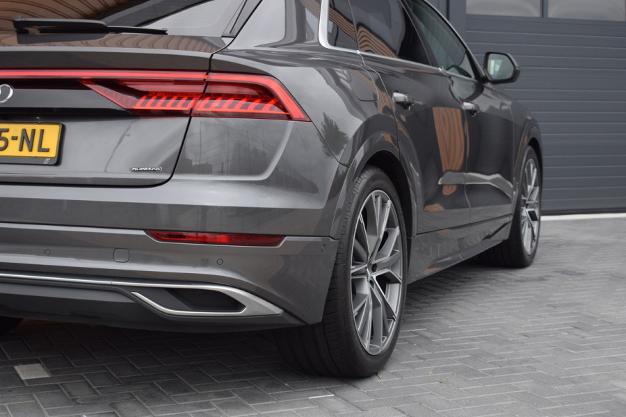 Audi Q8 55 TFSI e Quattro | Luchtvering | Trekhaak | B&O | Leer | 360 camera | 22"