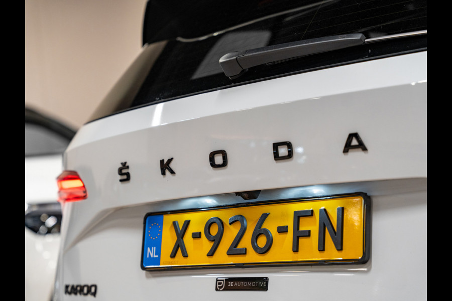 Škoda Karoq 1.5 TSI DSG ACT Sportline, Facelift, Pano, ACC, Apple Carplay, Cam, PDC, Ambiënte Light, Clima, Voll Onderhouden