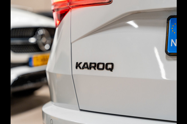 Škoda Karoq 1.5 TSI DSG ACT Sportline, Facelift, Pano, ACC, Apple Carplay, Cam, PDC, Ambiënte Light, Clima, Voll Onderhouden