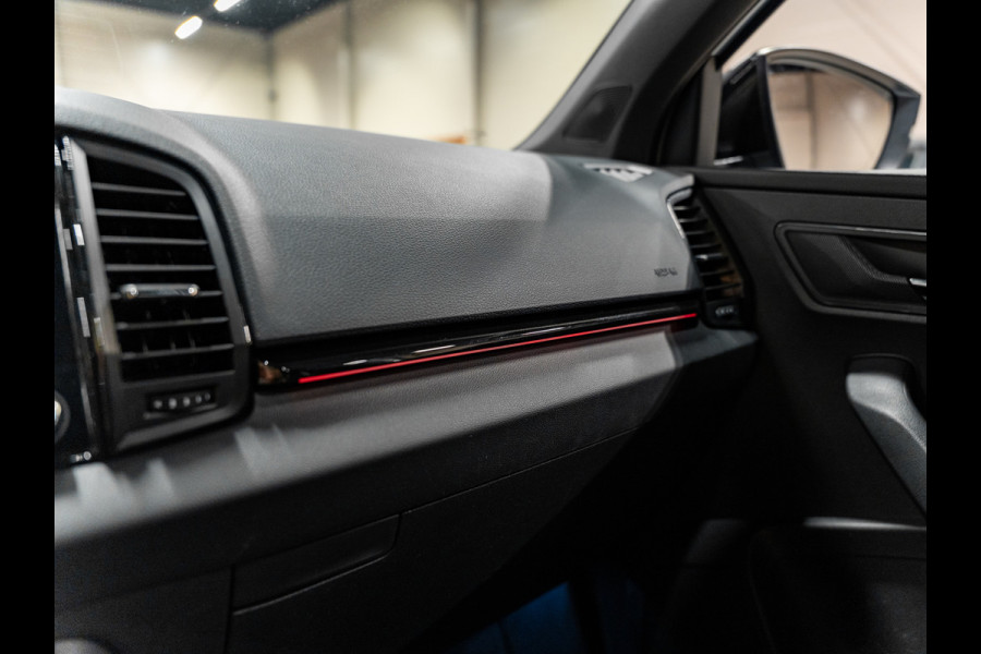 Škoda Karoq 1.5 TSI DSG ACT Sportline, Facelift, Pano, ACC, Apple Carplay, Cam, PDC, Ambiënte Light, Clima, Voll Onderhouden