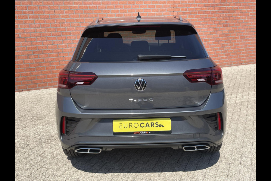 Volkswagen T-Roc 1.5 TSI 150pk DSG R-Line Navigatie Apple Carplay / Android Auto Parkeersensoren Afneembare trekhaak Park Assist Adaptive Cruise Control Elektrische achterklep Stoel- en stuurverwarming Climate Control Ledverlichting Virtual Cockpit